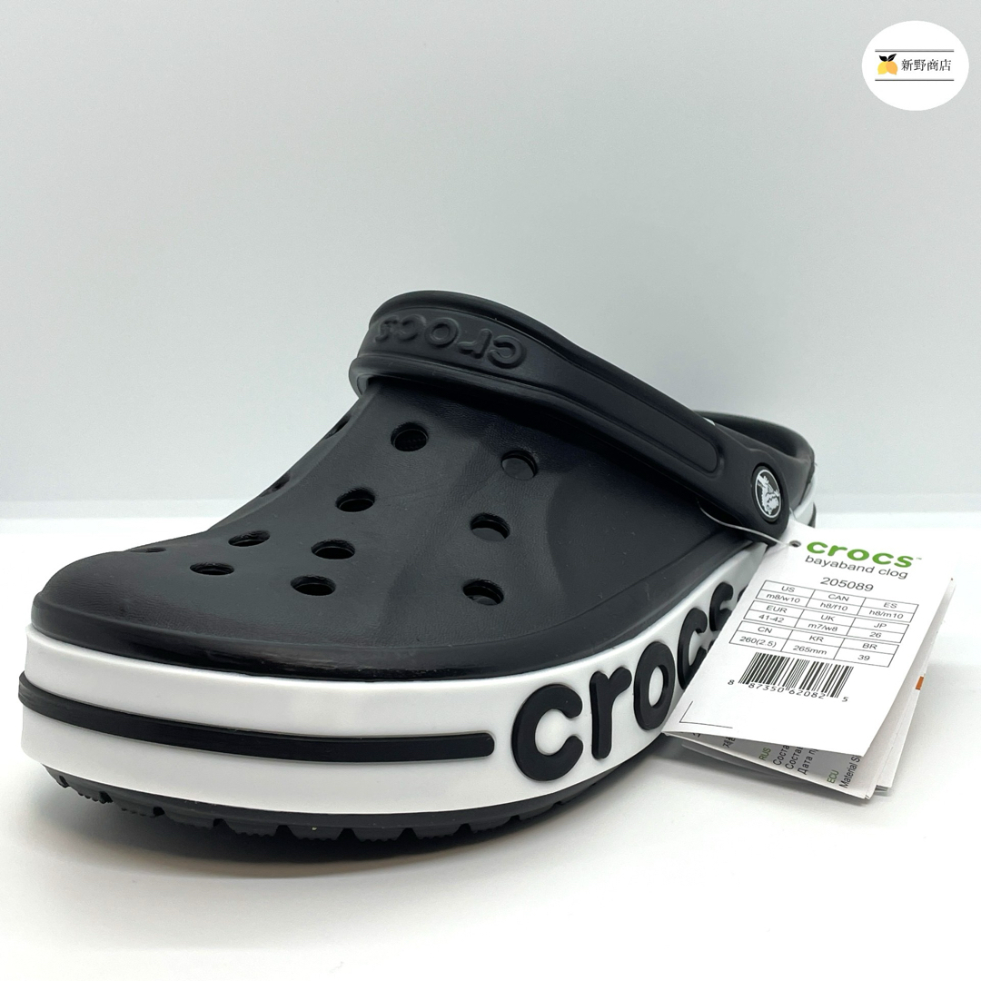 crocs(クロックス)の【新品未使用】クロックス バヤバンド クロッグ ブラックM5/W7 23cm レディースの靴/シューズ(サンダル)の商品写真