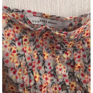 ザラ(ZARA)の【匿名・送料無料】ZARA basic  花柄　キャミソール　ワンピース(ひざ丈ワンピース)