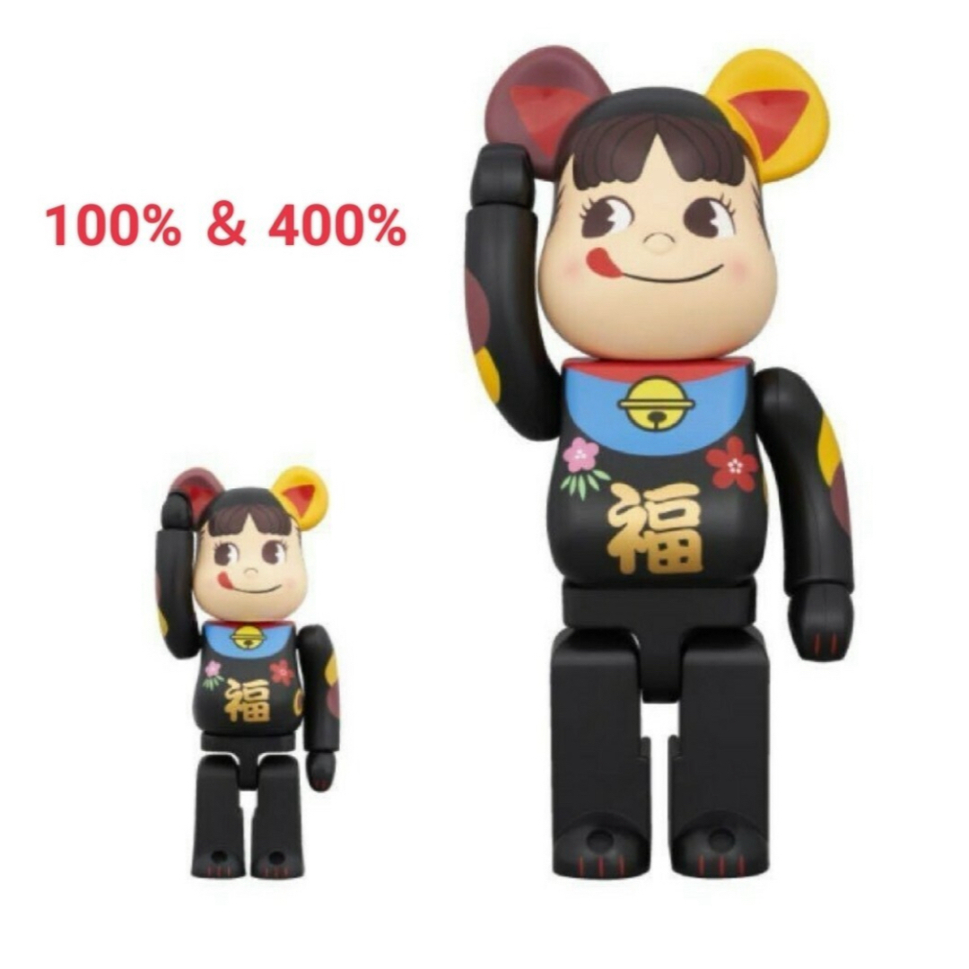 BE@RBRICK(ベアブリック)のペコちゃん　招き猫　ベアブリック エンタメ/ホビーのフィギュア(その他)の商品写真