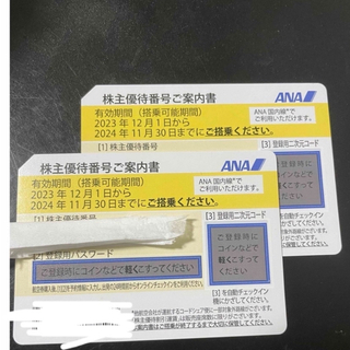 エーエヌエー(ゼンニッポンクウユ)(ANA(全日本空輸))のANA株主優待券2枚セット(航空券)