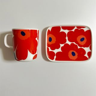 マリメッコ(marimekko)のマリメッコ ウニッコ マグ&プレートセット(食器)