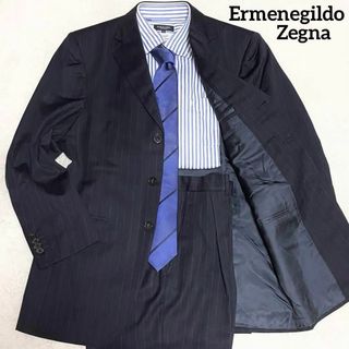 Ermenegildo Zegna - エルメネジルドゼニア　スーツセット　ネイビー　44C（S相当）　ストライプ柄