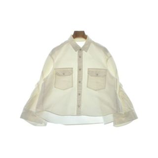 サカイ(sacai)のsacai サカイ カジュアルシャツ 2(M位) 白 【古着】【中古】(シャツ/ブラウス(長袖/七分))