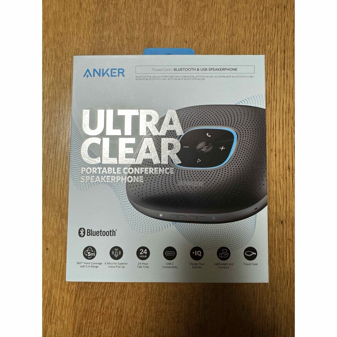 Anker(アンカー)の美品　Anker PowerConf スピーカーフォン  スマホ/家電/カメラのオーディオ機器(スピーカー)の商品写真