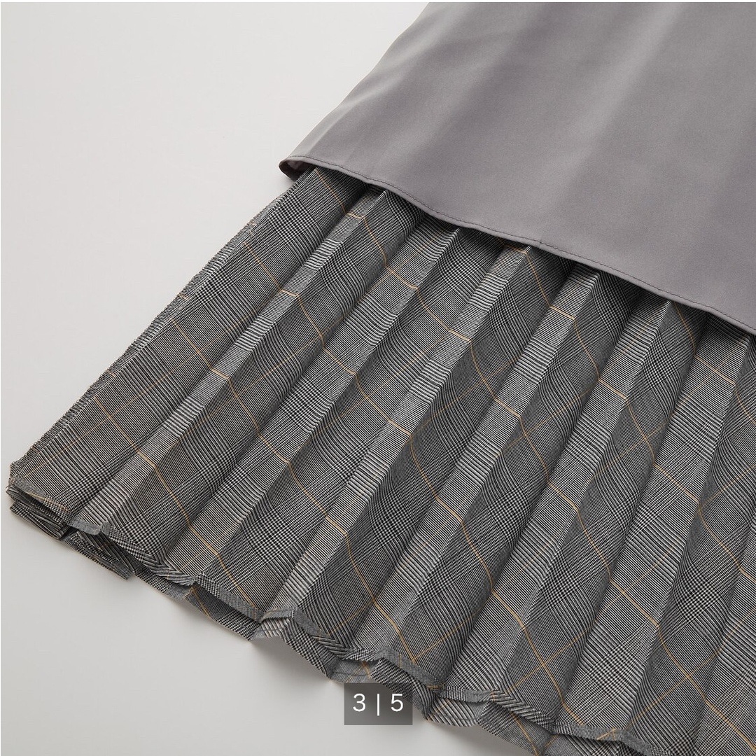 UNIQLO(ユニクロ)のアコーディオンプリーツロングスカート  レディースのスカート(ロングスカート)の商品写真