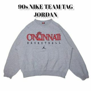 ナイキ(NIKE)の90s NIKE　チームタグ　JORDAN　ビッグプリント　古着　ナイキ(スウェット)