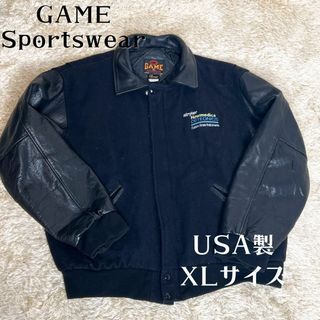 【ヴィンテージ】90’s ゲームスポーツウェア　スタジャン　XLサイズ(スタジャン)