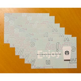 スターバックスコーヒー(Starbucks Coffee)のスターバックス　ドリンクチケット６枚(フード/ドリンク券)