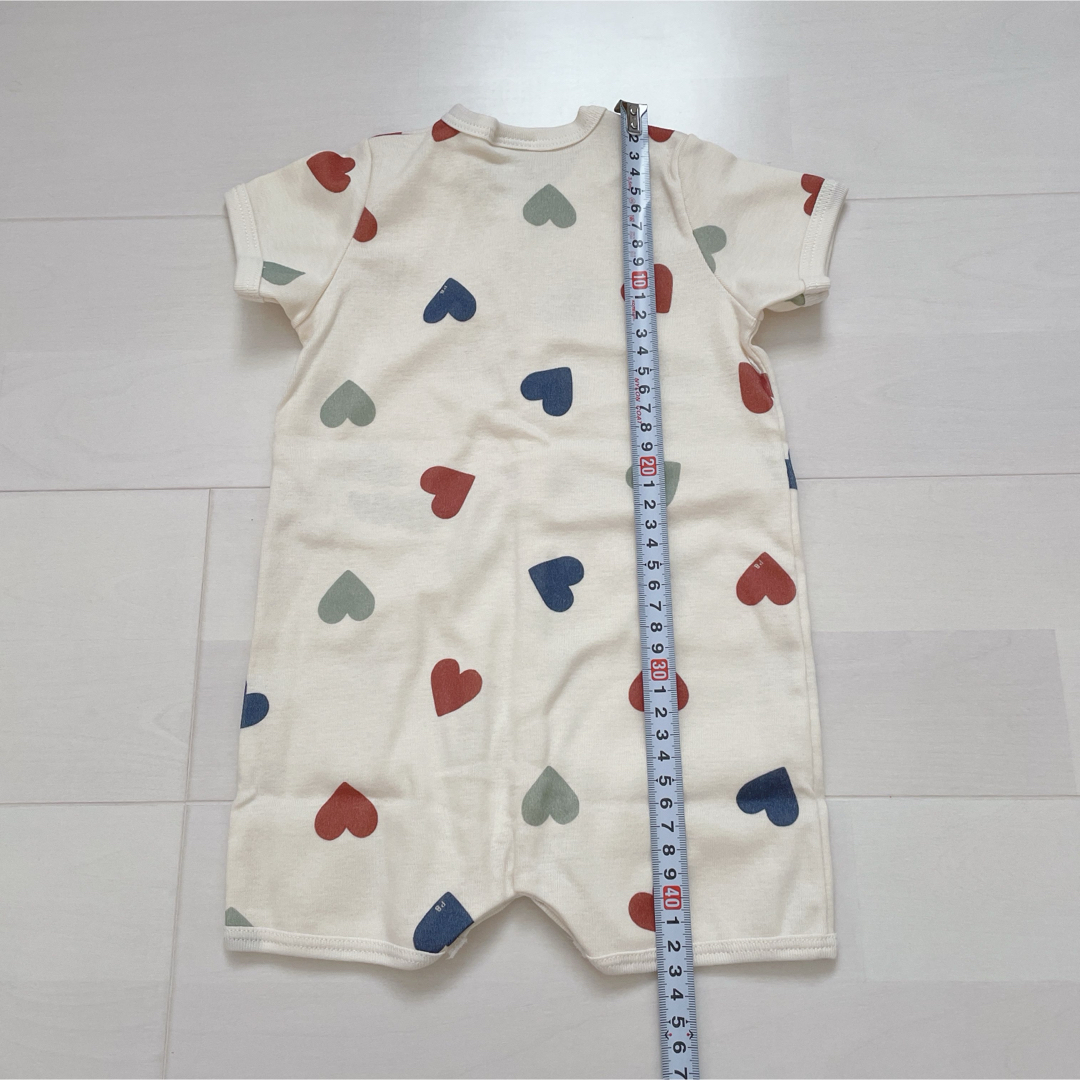 PETIT BATEAU(プチバトー)のプチバトー　プリントショートロンパース　6m キッズ/ベビー/マタニティのベビー服(~85cm)(ロンパース)の商品写真