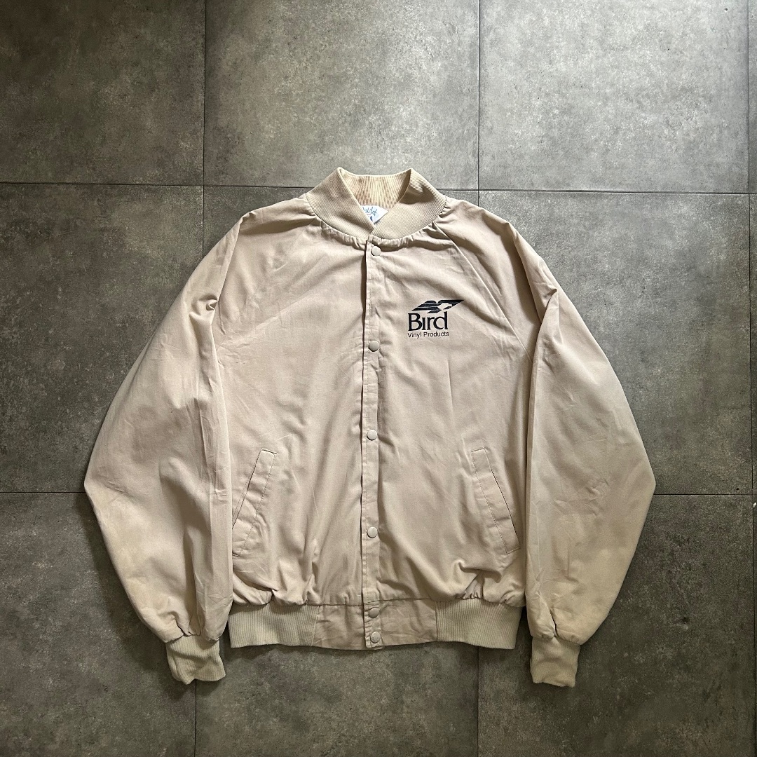 90s west ark スナップボタンブルゾン USA製 L ベージュ