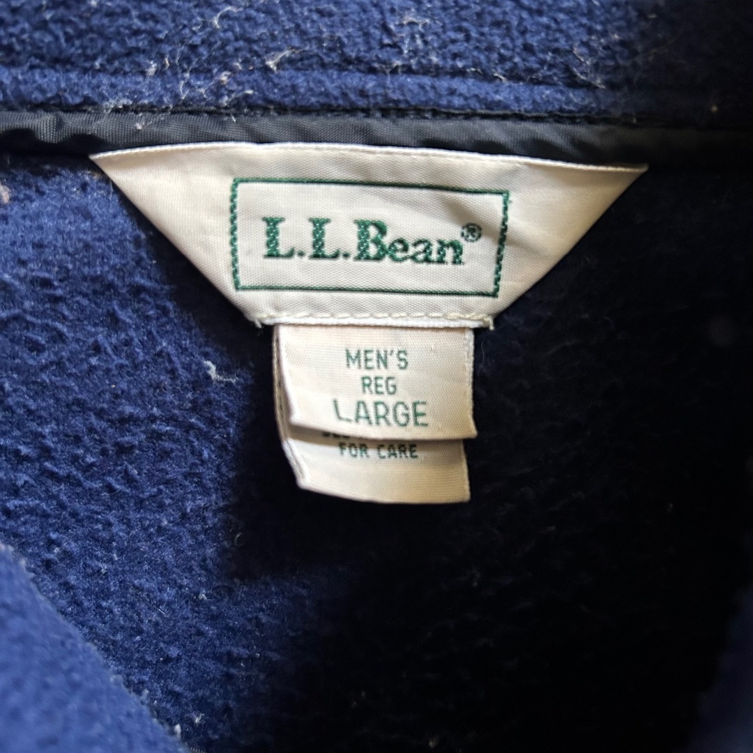 L.L.Bean(エルエルビーン)の80s エルエルビーン フリースベスト ネイビー L メンズのトップス(ベスト)の商品写真