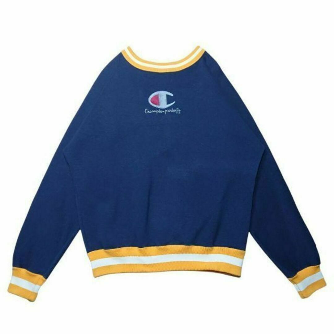 Champion(チャンピオン)の90s Champion ビッグロゴ刺繍 スウェットトレーナーチャンピオン 古着 メンズのトップス(スウェット)の商品写真