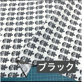 マリメッコ(marimekko)の廃番 マリメッコ 生地 ピックルース ブラック(生地/糸)