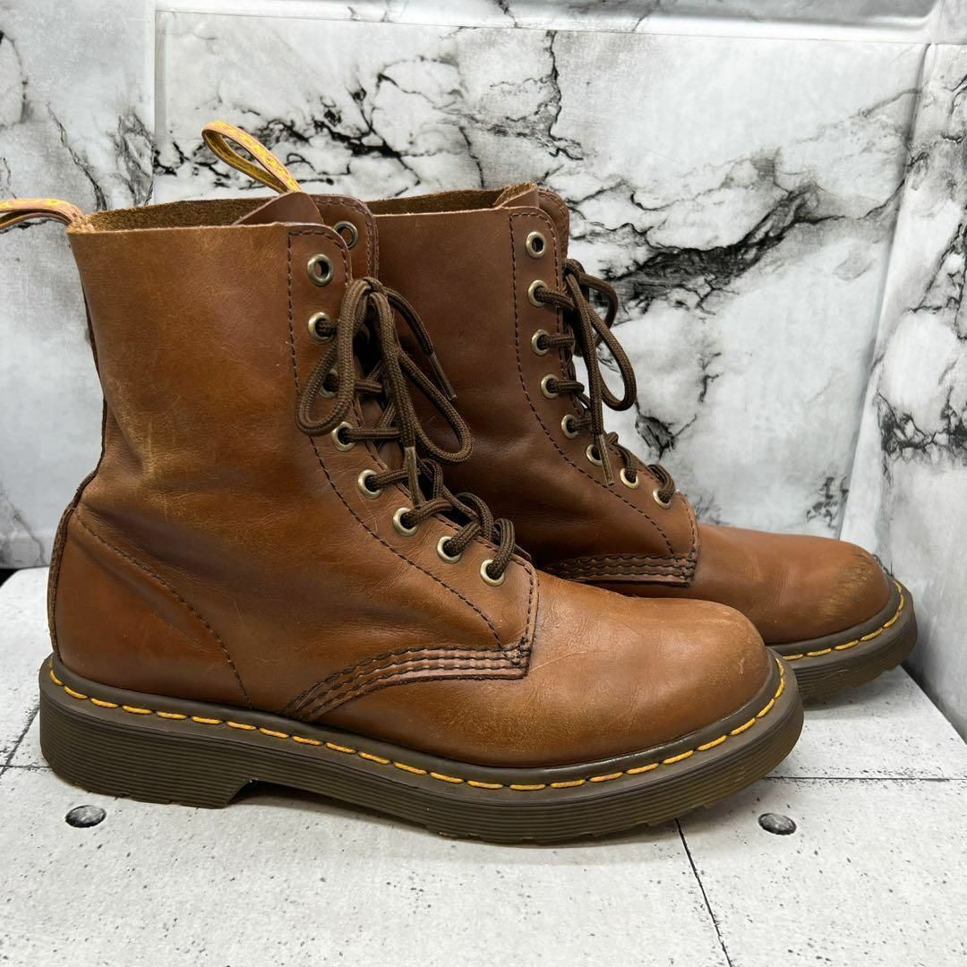 Dr.Martens(ドクターマーチン)の【シンプル⭐︎】　ドクターマーチン　パスカル8ホール　　ブラウン　約24cm レディースの靴/シューズ(ブーツ)の商品写真