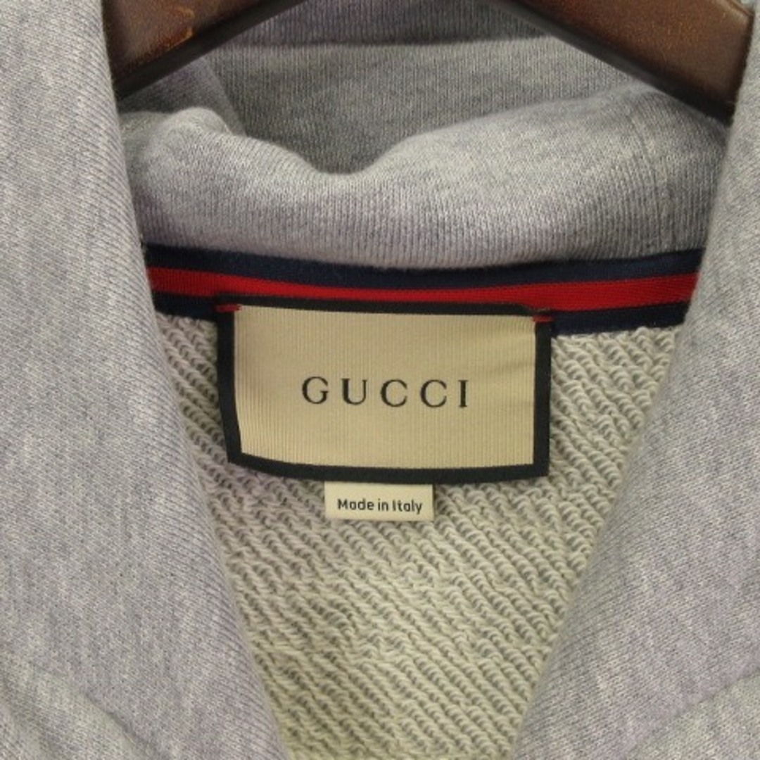 Gucci(グッチ)のグッチ GUCCI 24SS 美品 756649 パーカー GG グレー L メンズのトップス(パーカー)の商品写真