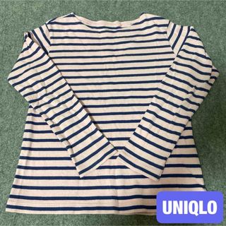 ユニクロ(UNIQLO)のシャツ140cm ユニクロ 女の子 ボーダー(Tシャツ/カットソー)