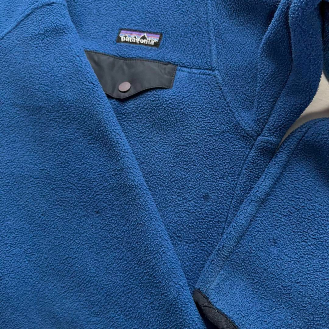 patagonia(パタゴニア)のパタゴニア　シンチラ　スナップTフリースジャケット　XS ブルー　古着 メンズのジャケット/アウター(ブルゾン)の商品写真