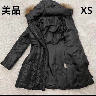 【美品】UNTITLED   ダウンコート　XS  ラクーンファー　黒　ロング