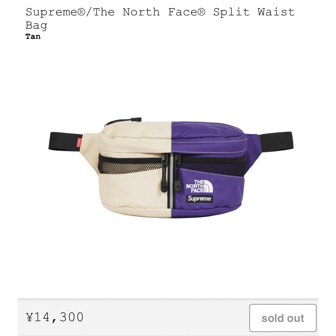 Supreme(シュプリーム)のSupreme x The North Face Split Waist Bag メンズのバッグ(ウエストポーチ)の商品写真