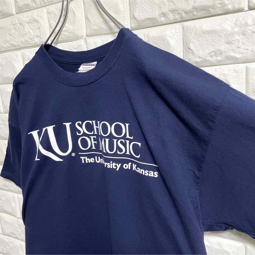 JERZEES(ジャージーズ)のジャージーズ　半袖Tシャツ　カンザス音楽大学　カレッジロゴ　メンズXLサイズ メンズのトップス(Tシャツ/カットソー(半袖/袖なし))の商品写真