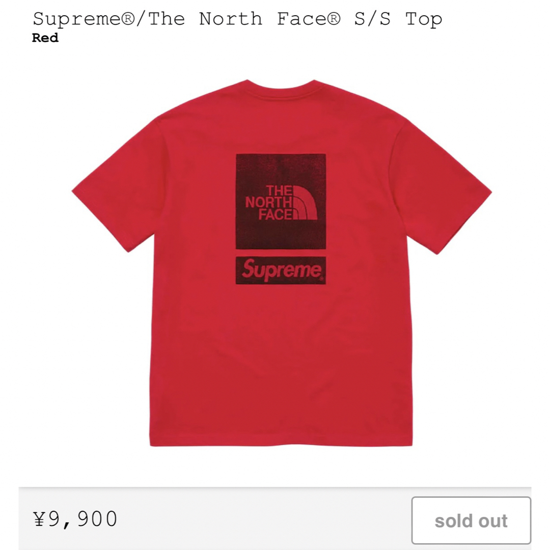 Supreme x The North Face S/S Top メンズのトップス(Tシャツ/カットソー(半袖/袖なし))の商品写真