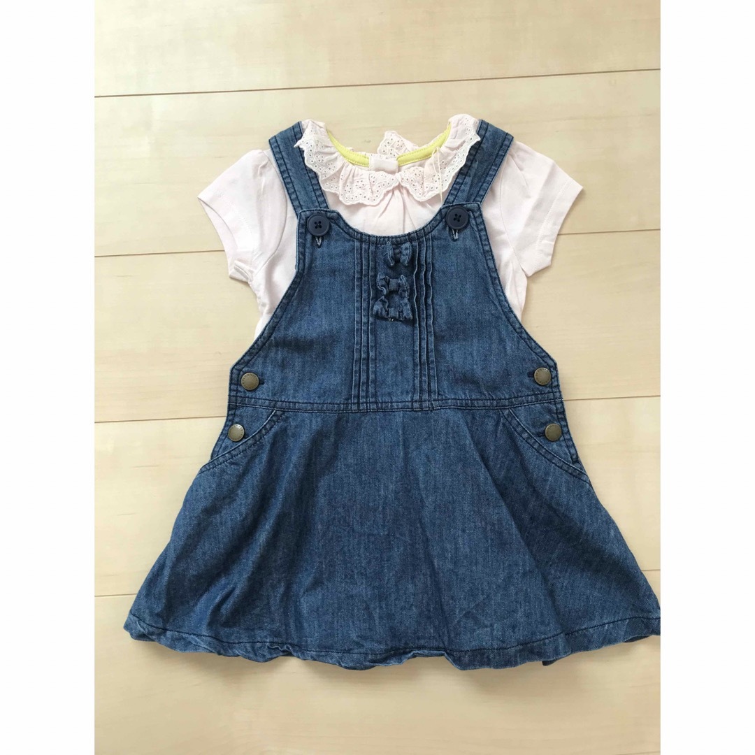 KP(ニットプランナー)のKP ジャンパースカート　90 キッズ/ベビー/マタニティのキッズ服女の子用(90cm~)(ワンピース)の商品写真