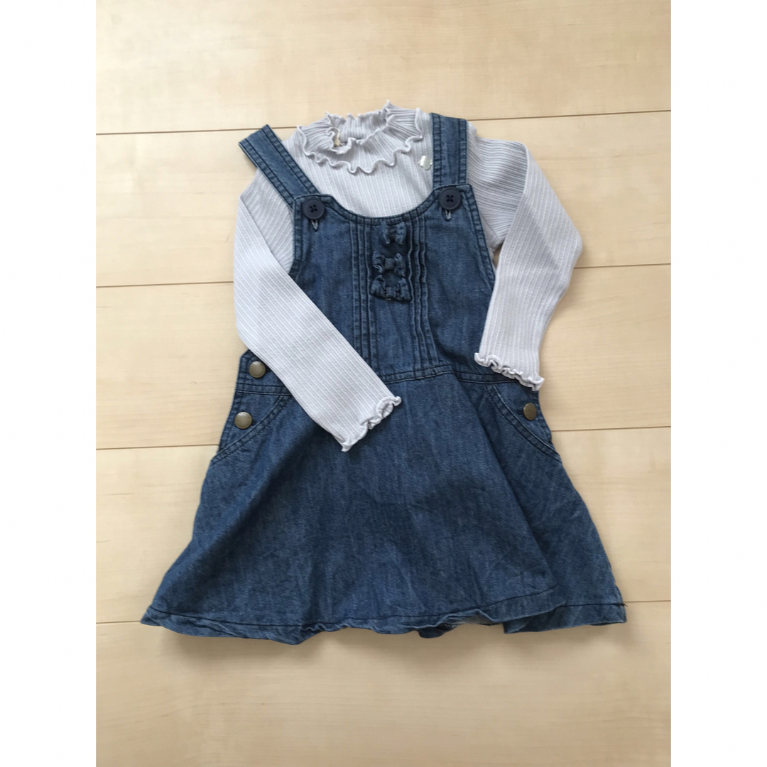 KP(ニットプランナー)のKP ジャンパースカート　90 キッズ/ベビー/マタニティのキッズ服女の子用(90cm~)(ワンピース)の商品写真