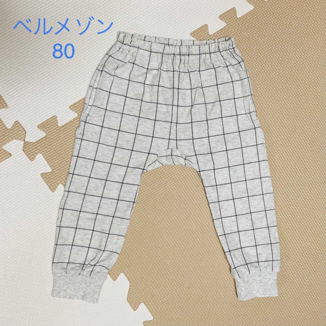 ベルメゾン(ベルメゾン)のベルメゾン ロング丈カエルパンツ 80サイズ キッズ/ベビー/マタニティのベビー服(~85cm)(パンツ)の商品写真