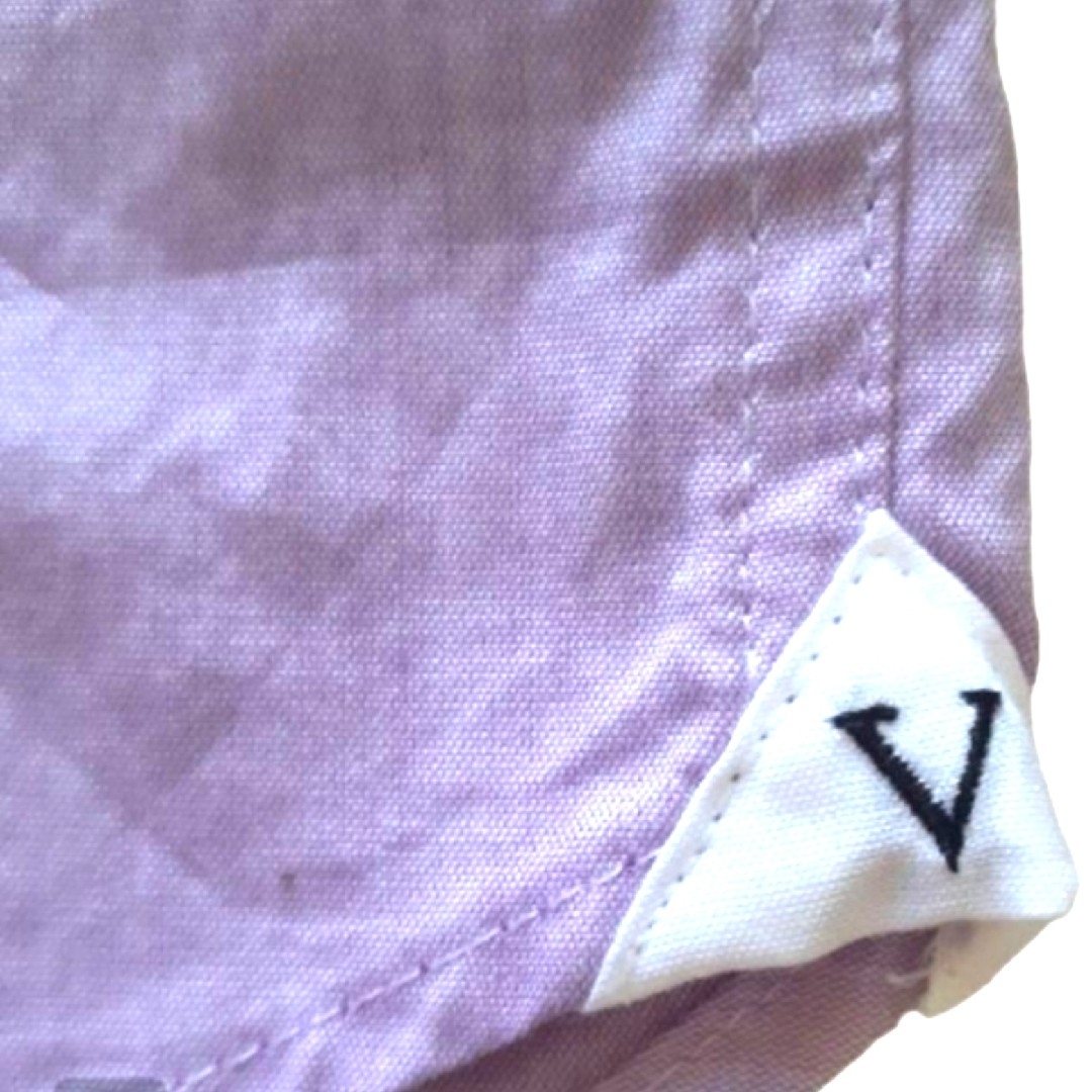 The Virgnia(ザヴァージニア)の新品未使用　ザヴァージニア　シャツ　ボタンダウン　S　紫　パープル　青　ブルー メンズのトップス(シャツ)の商品写真