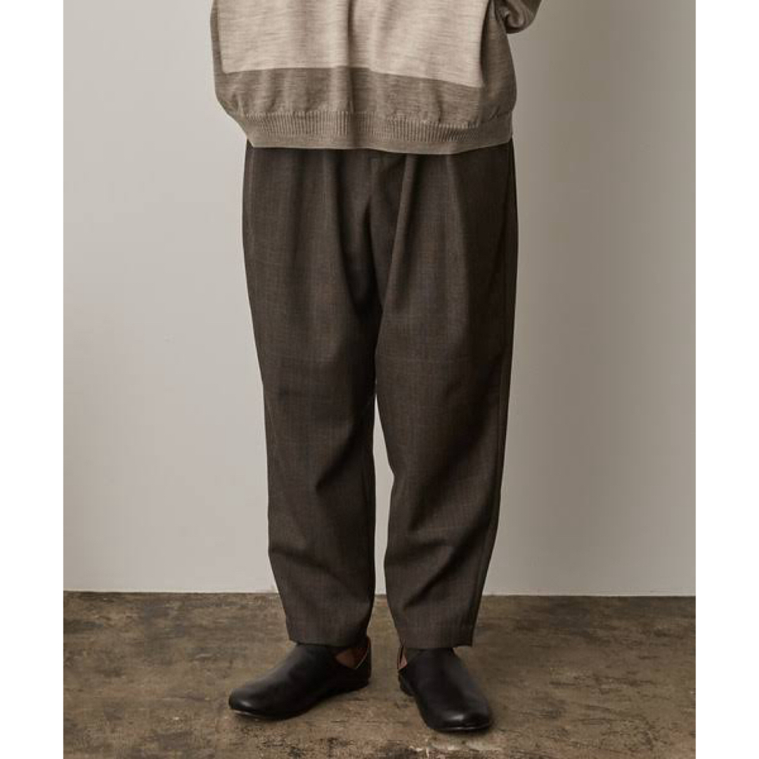 Dulcamara(ドゥルカマラ)のドゥルカマラ よそいき オーバータック パンツ C-CHECK メンズのパンツ(スラックス)の商品写真