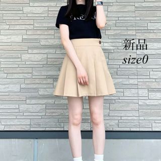 スナイデル(SNIDEL)の【正規品】snidel プリーツスカショーパン　BEG ベージュ　size0 S(ミニスカート)