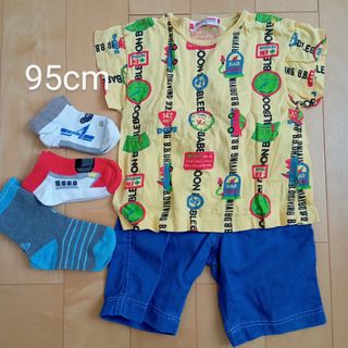 95cm　夏服セット ソックス（鉄下）(Tシャツ/カットソー)