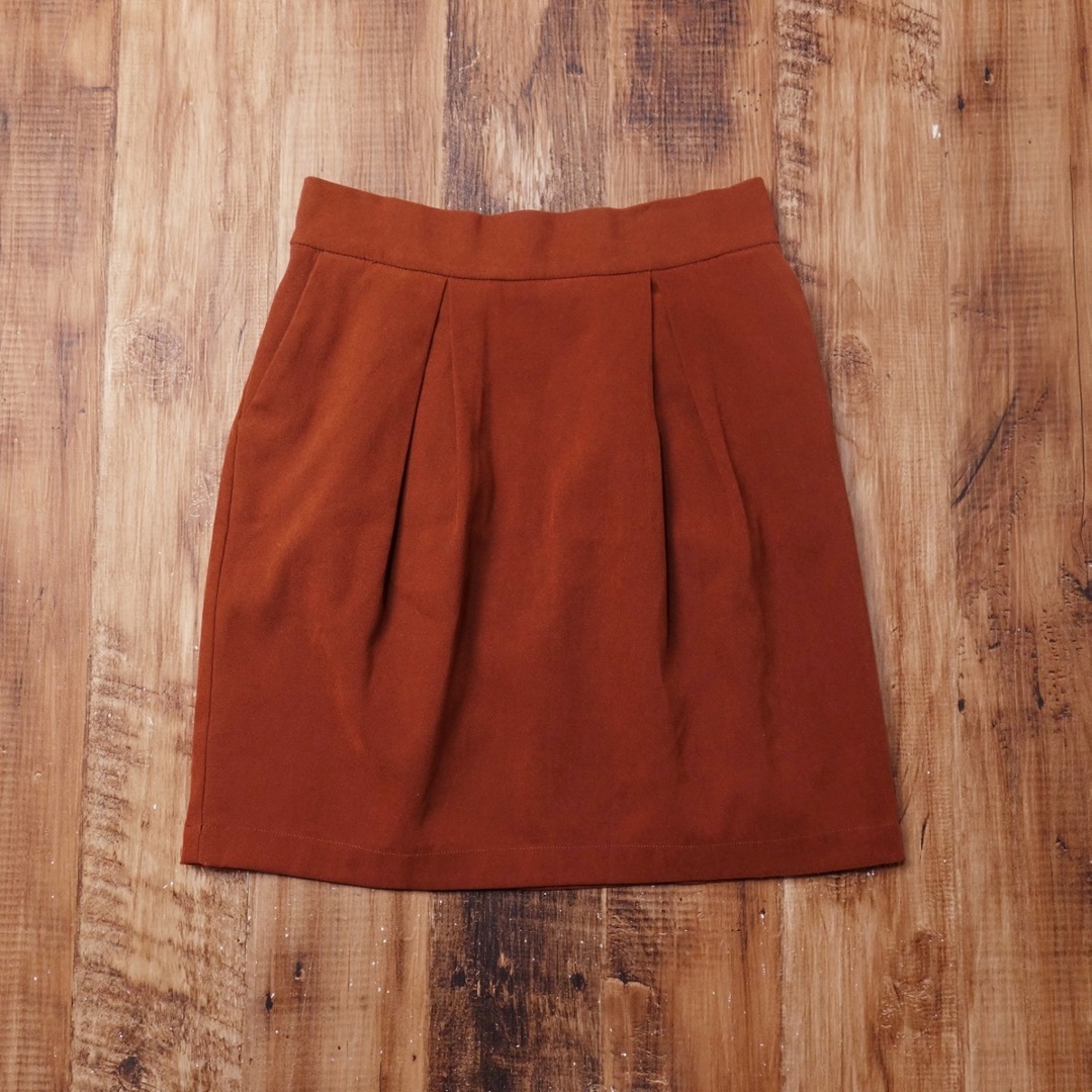 Ciaopanic(チャオパニック)のフリーサイズ ひざ丈スカート チャオパニック レディース ブラウン FR346 レディースのスカート(ひざ丈スカート)の商品写真
