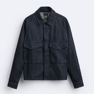 ザラ(ZARA)の【新品・未使用】ZARA ザラ　デニムジャケット　Mサイズ(Gジャン/デニムジャケット)