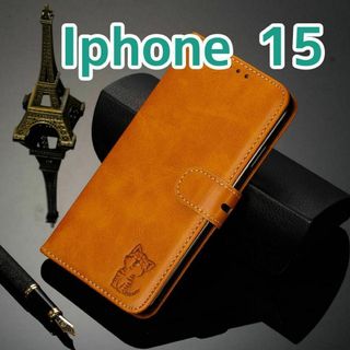 iPhone15ケース 手帳型 アイホン15ケース 猫(iPhoneケース)