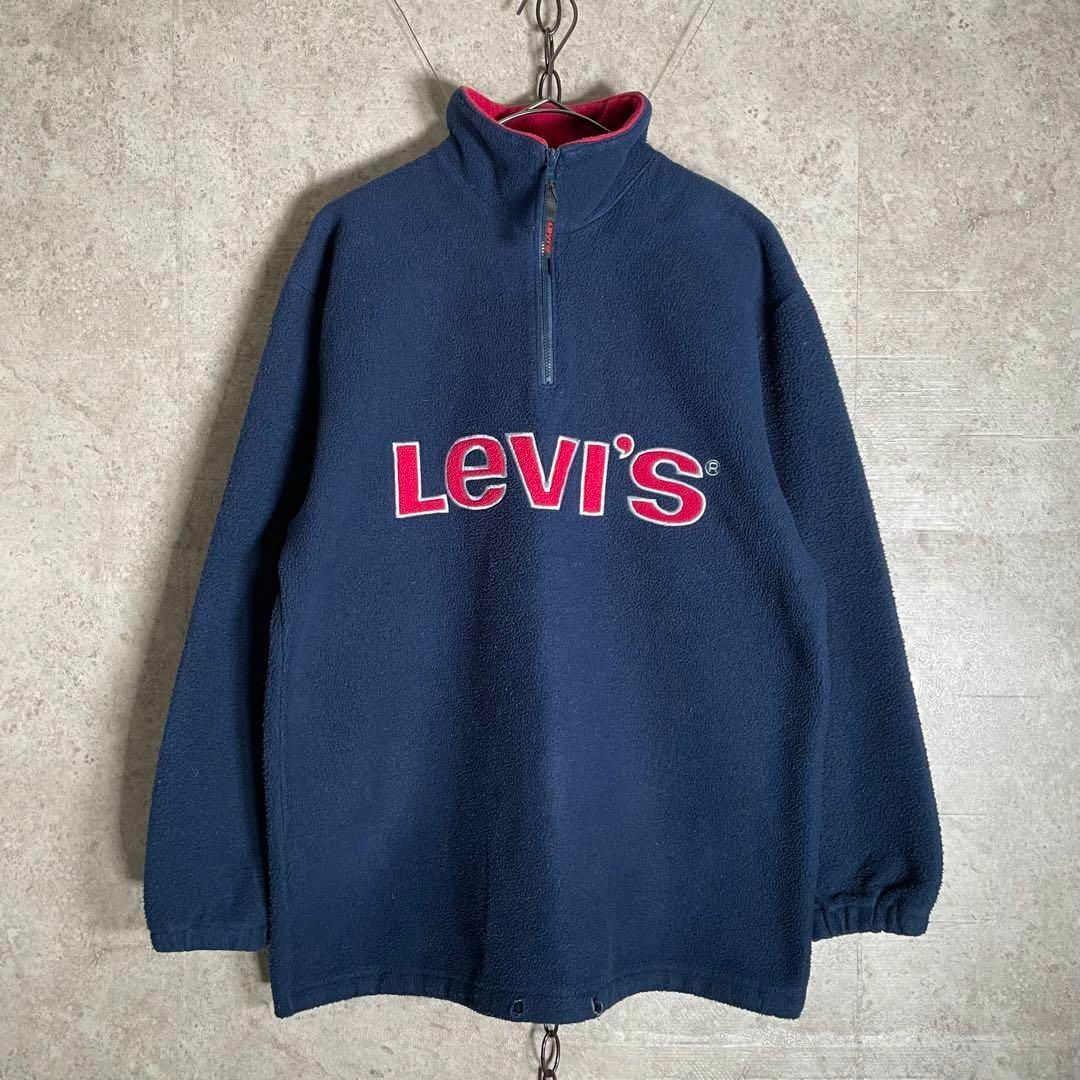 Levi's(リーバイス)の日本製 90sヴィンテージ Levi’s ハーフジップ ボアフリース M程度 メンズのトップス(その他)の商品写真