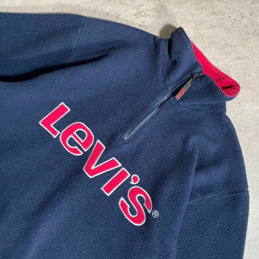 Levi's(リーバイス)の日本製 90sヴィンテージ Levi’s ハーフジップ ボアフリース M程度 メンズのトップス(その他)の商品写真