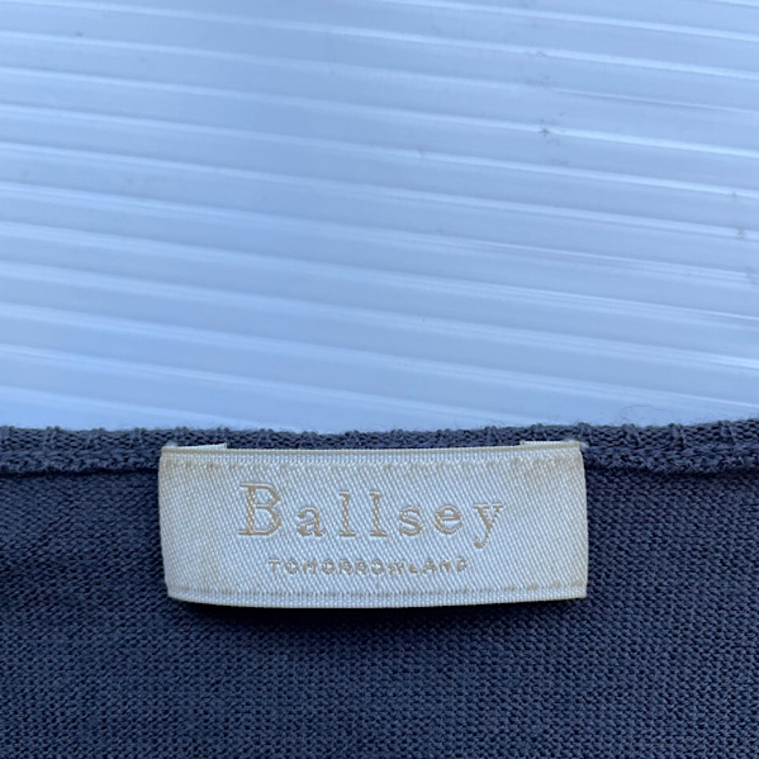 Ballsey(ボールジィ)のBALLSEY ボールジー　カーディガン　ウール　グレー　S レディースのトップス(カーディガン)の商品写真