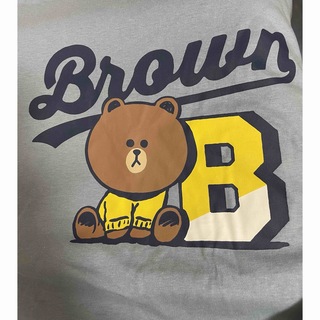 LINE FRIENDS ブラウン＆フレンズ ブラウン Tシャツ Lサイズ(Tシャツ/カットソー(半袖/袖なし))