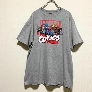 マーベル(MARVEL)のアメリカ古着　マーベル　スパイダーマン　アイアンマン　半袖　Tシャツ J1030(Tシャツ/カットソー(半袖/袖なし))