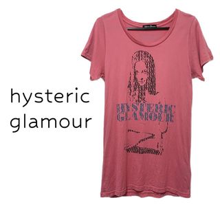 ヒステリックグラマー(HYSTERIC GLAMOUR)のヒステリックグラマー【美品】ロゴ × girl プリント 半袖 カットソー(Tシャツ(半袖/袖なし))