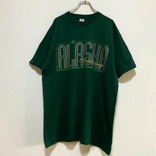 フルーツオブザルーム(FRUIT OF THE LOOM)のアメリカ古着　90s　ヴィンテージ  アラスカ大学　カレッジ　半袖　Tシャツ(Tシャツ/カットソー(半袖/袖なし))