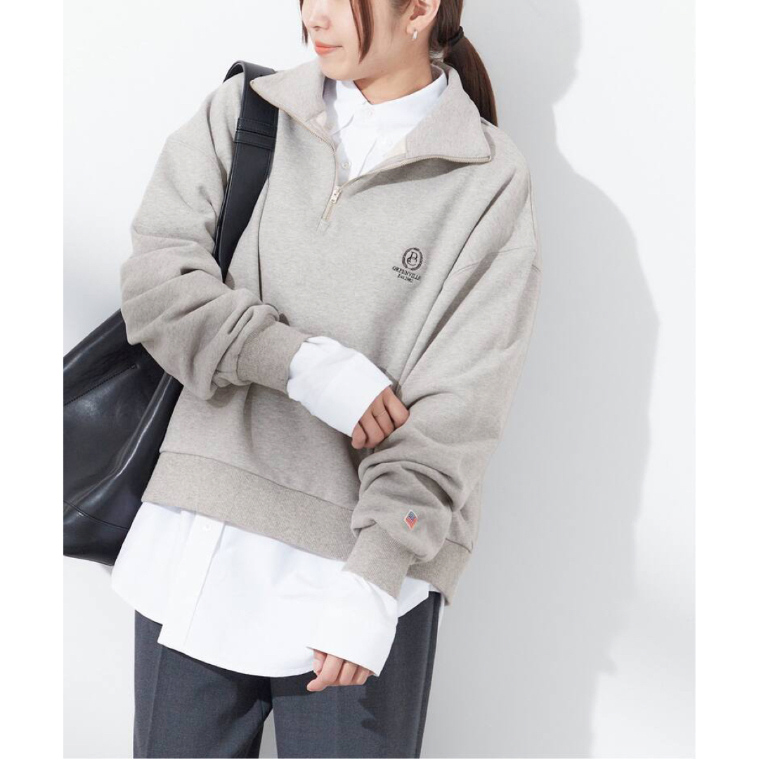 PARROTT CANVAS(パロットキャンバス)の【PARROTT CANVAS/パロットキャンバス】ハーフジップ スウェット レディースのトップス(トレーナー/スウェット)の商品写真