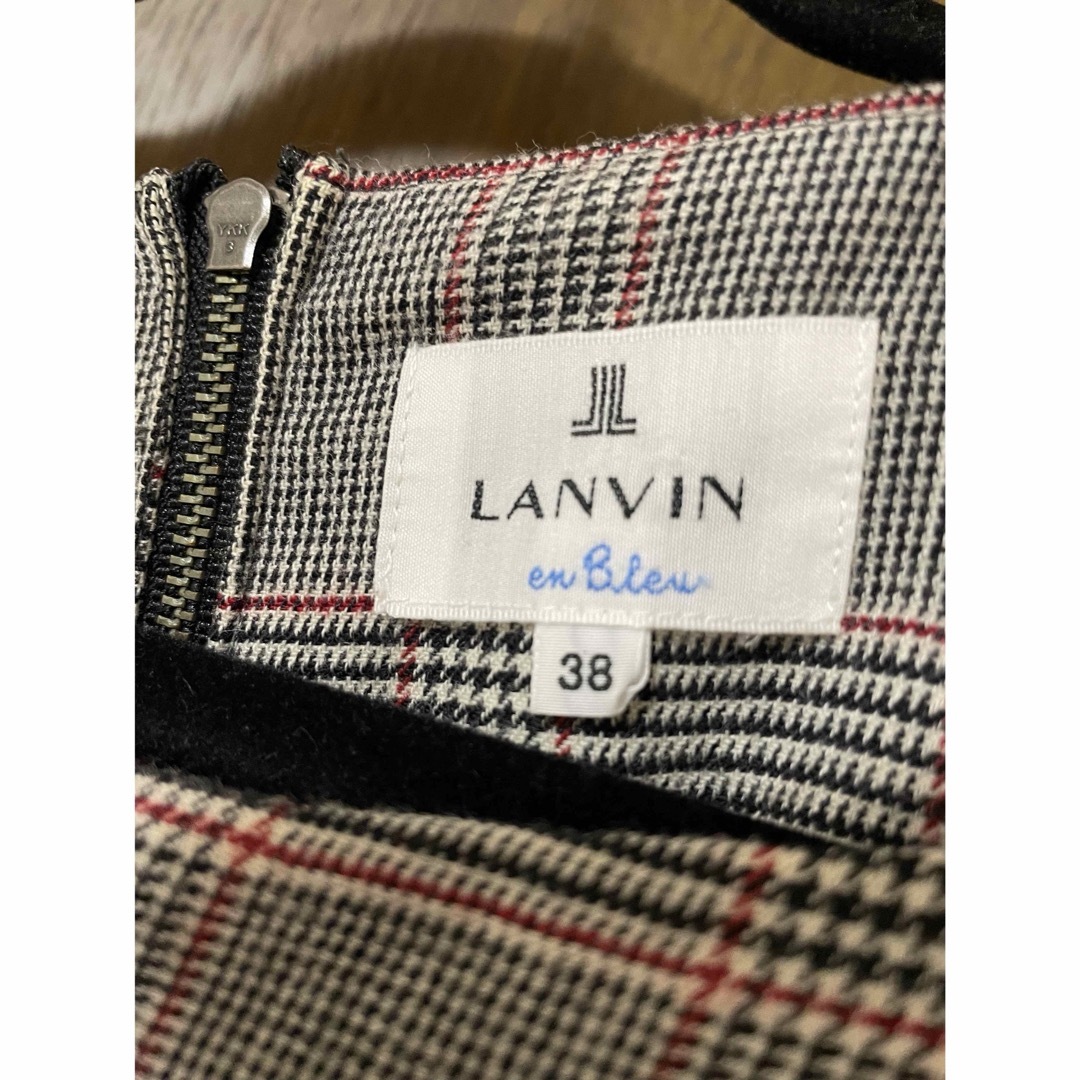 LANVIN en Bleu(ランバンオンブルー)のランバンオンブルー/チェックワンピース レディースのワンピース(ひざ丈ワンピース)の商品写真