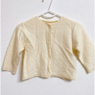 コムサイズム(COMME CA ISM)の【コムサイズム】子供服　キッズ　ニット　カーディガン　トップス　80(カーディガン/ボレロ)