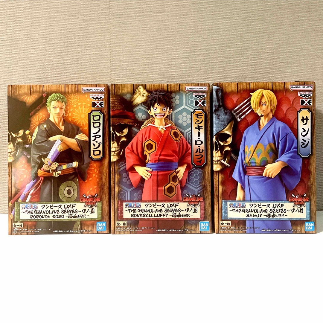 ONE PIECE - 未開封3種set☆ワンピース ワノ国 浴衣 ルフィ&サンジ ONE PIECE - 未開封3種set☆ワンピース ワノ国 浴衣 ルフィ&サンジ