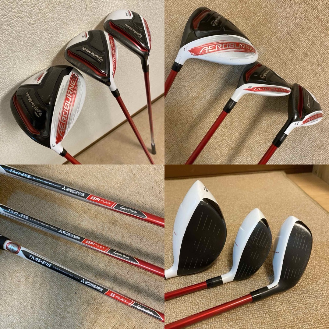 TaylorMade(テーラーメイド)のレフティ！【美品】ゴルフクラブセット/メンズ  ゴルフセット／キャディバッグ付 スポーツ/アウトドアのゴルフ(クラブ)の商品写真