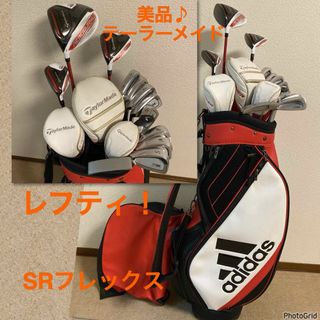 テーラーメイド(TaylorMade)のレフティ！【美品】ゴルフクラブセット/メンズ  ゴルフセット／キャディバッグ付(クラブ)