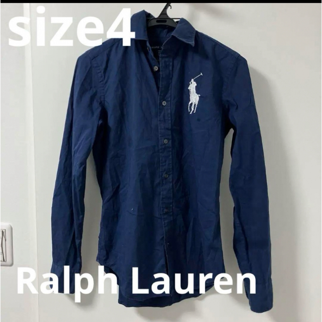 Ralph Lauren(ラルフローレン)のポロゴルフ　ラルフローレン　ビックポニー　ブラウス　レディース　ネイビー レディースのトップス(シャツ/ブラウス(長袖/七分))の商品写真