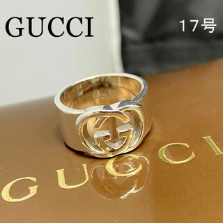 グッチ(Gucci)の新品仕上 グッチ インターロッキング ワイド リング 指輪 シルバー 17号(リング(指輪))